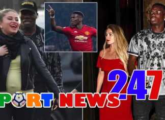 Paul Pogba’s Girlfriend Maria Salaues Shows off Huge Baby Bump