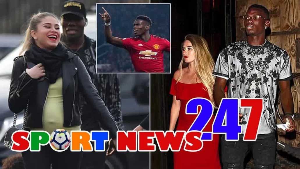Paul Pogba’s Girlfriend Maria Salaues Shows off Huge Baby Bump