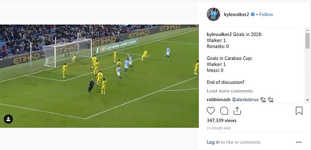 Kyle Walker Says He’s Better Than Messi AND Ronaldo In Hilarious Instagram Post 3 walker