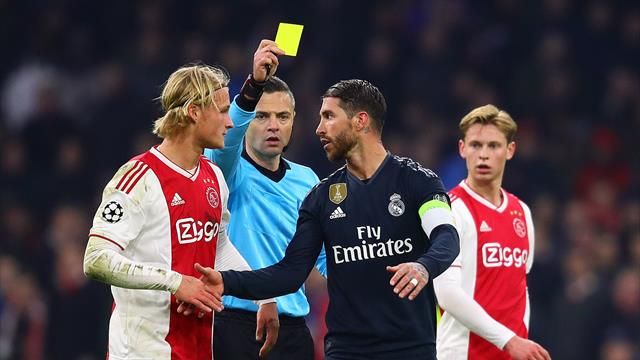 Real Madrid Captain Faces Two-Game Ban For Deliberate Ajax Booking Sergio Ramos Yellow Card: Real Madrid Captain Faces Two-Game Ban For ‘Deliberate’ Ajax Booking