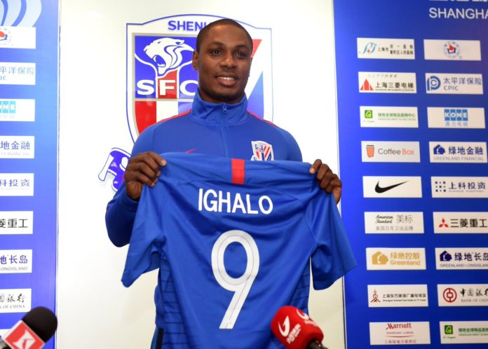ighalo jersey Odion Ighalo Gets Jersey Number 9 At Shanghai Shenhua