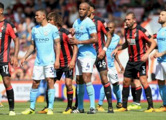 Bournemouth Vs Man City: Team Line-Ups Revealed For EPL Fixture