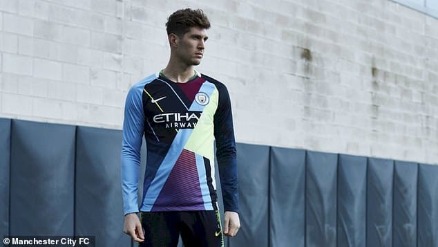 Man City Release New Mash-Up Kit With NINE Old Shirts 13 Man City New Mash-Up Kit