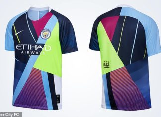 Man City Release New Mash-Up Kit With NINE Old Shirts Man City Release New Mash-Up Kit With NINE Old Shirts