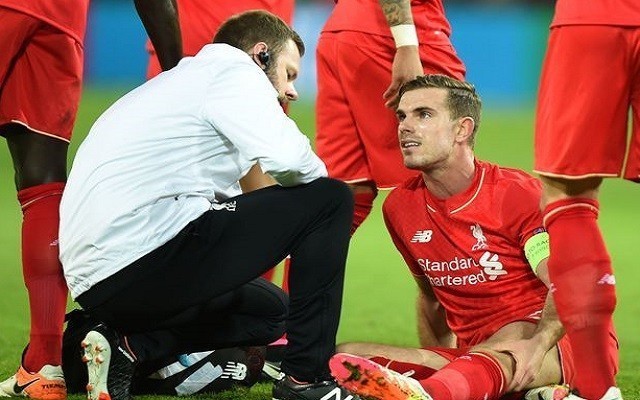 henderson Jurgen Klopp Gives Jordan Henderson Injury Update Ahead of Fulham Tie