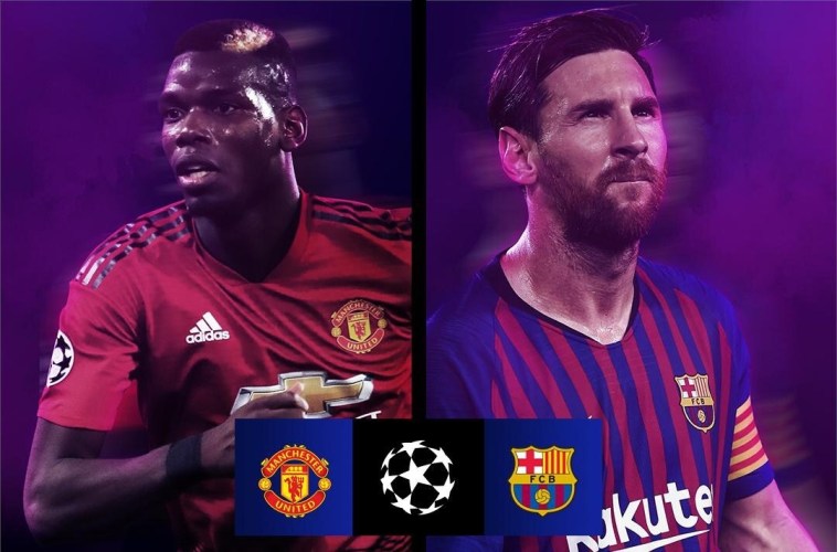 UCL: Manchester United Line Up To Face Barcelona