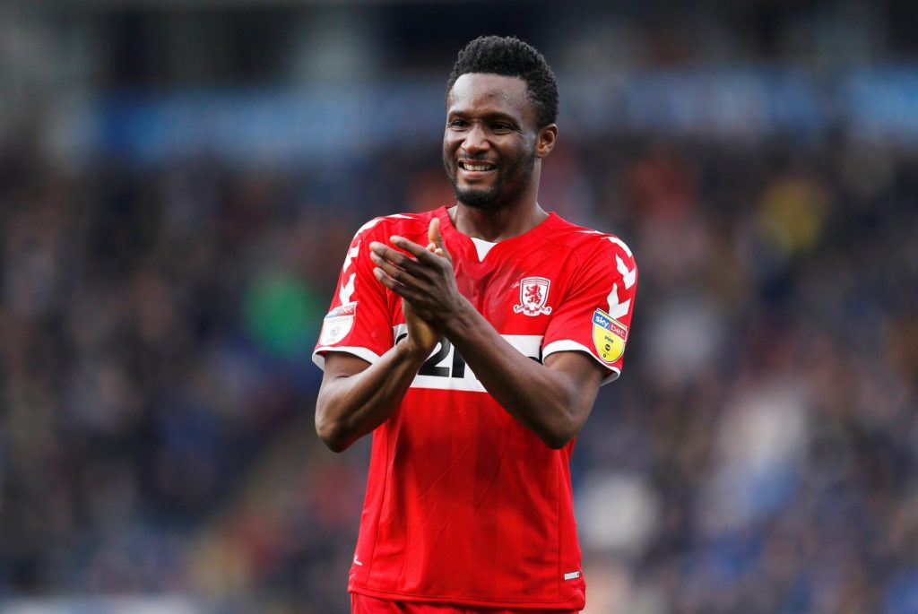 Mikel Obi’s Shirt Number At New Club Revealed