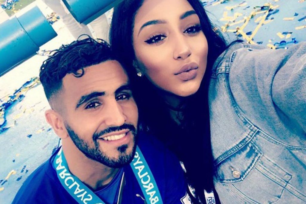 Riyad-Mahrez-and-his-wife-Rita PHOTO: Riyad Mahrez’s Wife Rita Driving With Both Legs On Moving Car’s Dashboard