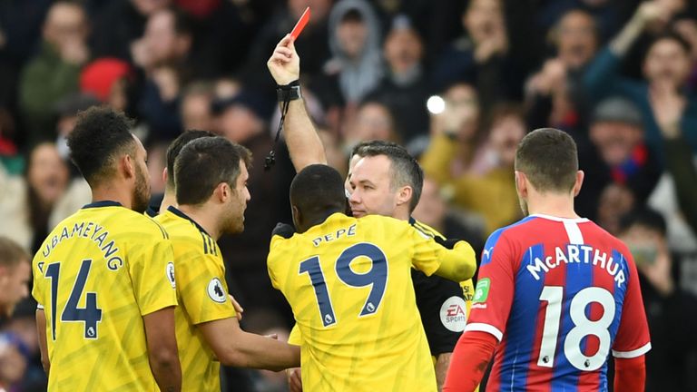 Arsenal Fans Fume Over Aubameyang Red Card