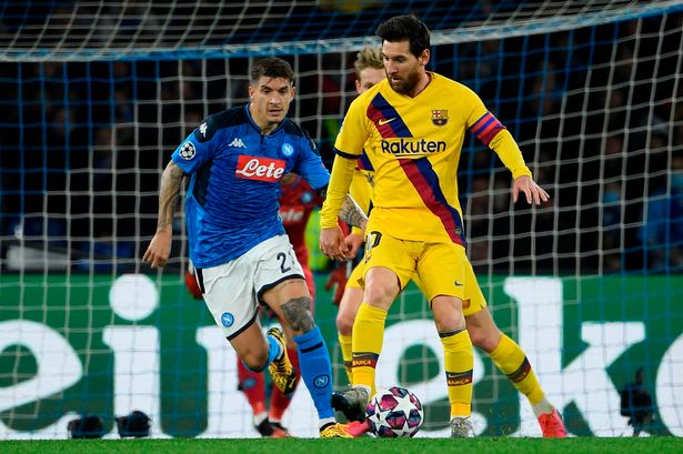 Fans Accuse Messi Of Doing ‘Cristiano Ronaldo Chop’ In Draw With Napoli
