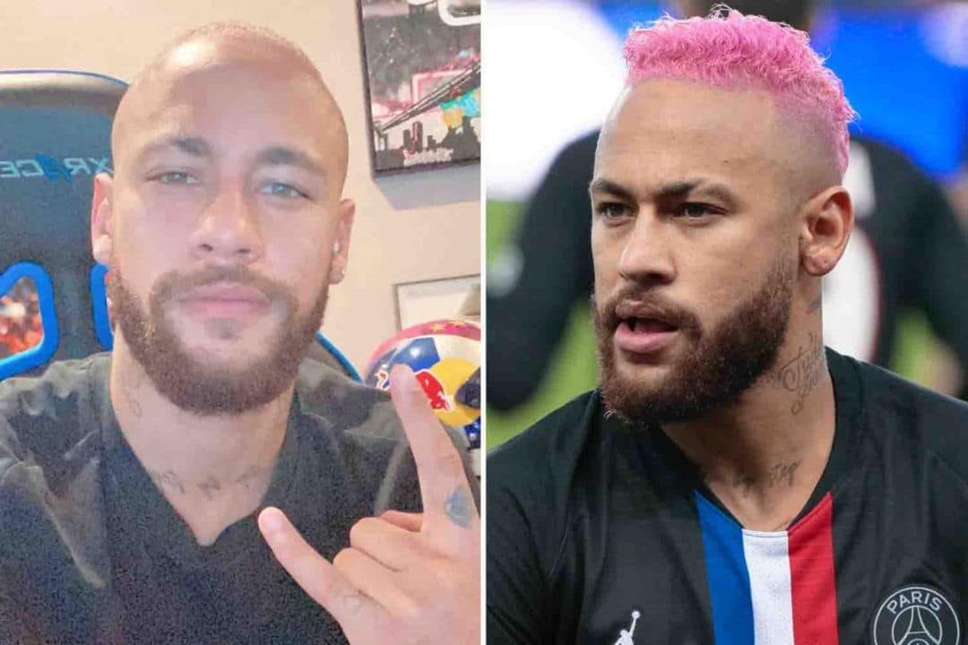 Neymar Ditch Pink Hair Look For A BALD Head