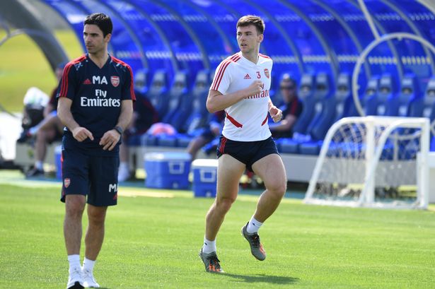 Tierney Is Back Out On The Grass In Full Arsenal Training