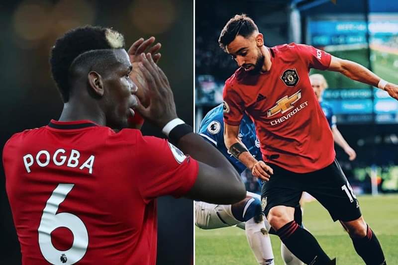 Paul Pogba Reacts To Bruno Fernandes Man Utd Fans