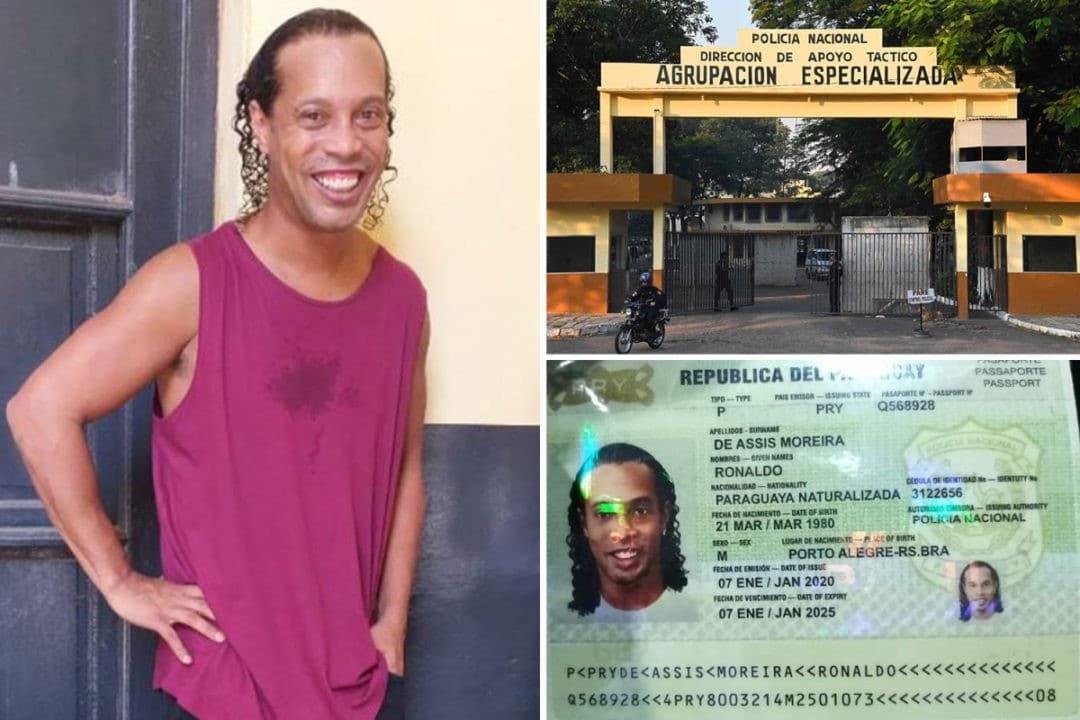 Ronaldinho Pictured Inside Jail For The First Time Over Fake Passports Ronaldinho Pictured Inside Jail For The First Time Over Fake Passports