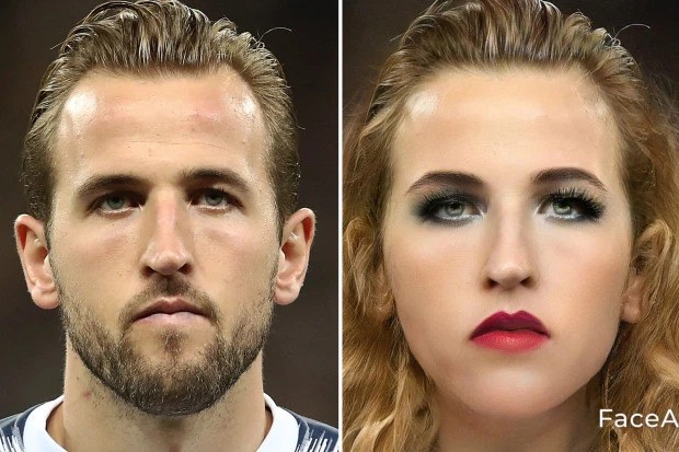 See How Ronaldo, Messi, Mbappe, Mourinho, Others Look As Women Via FaceApp 3 HARRY KANE