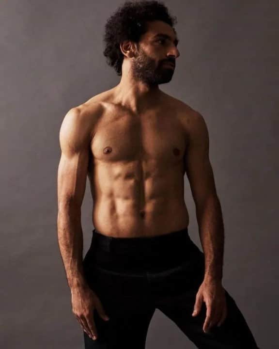 Mo Salah Looks Like A Model As He Flaunts Topless Body During Lockdown 1 Mo Salah Topless Body Lockdown