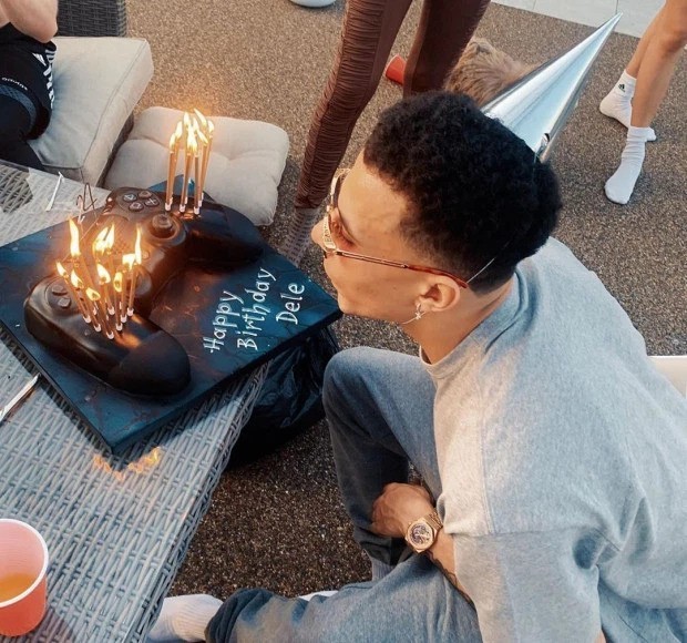 Photos: Dele Alli Shows Off Amazing Playstation Birthday Cake 1 dele allii2
