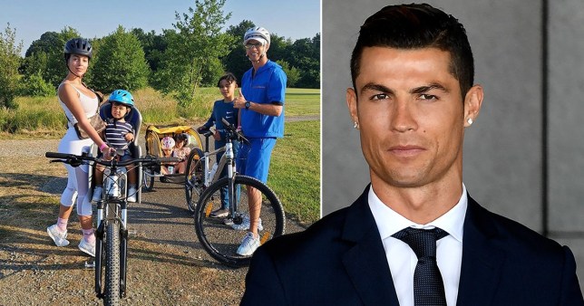 Cristiano Ronaldo Family Bike Ride