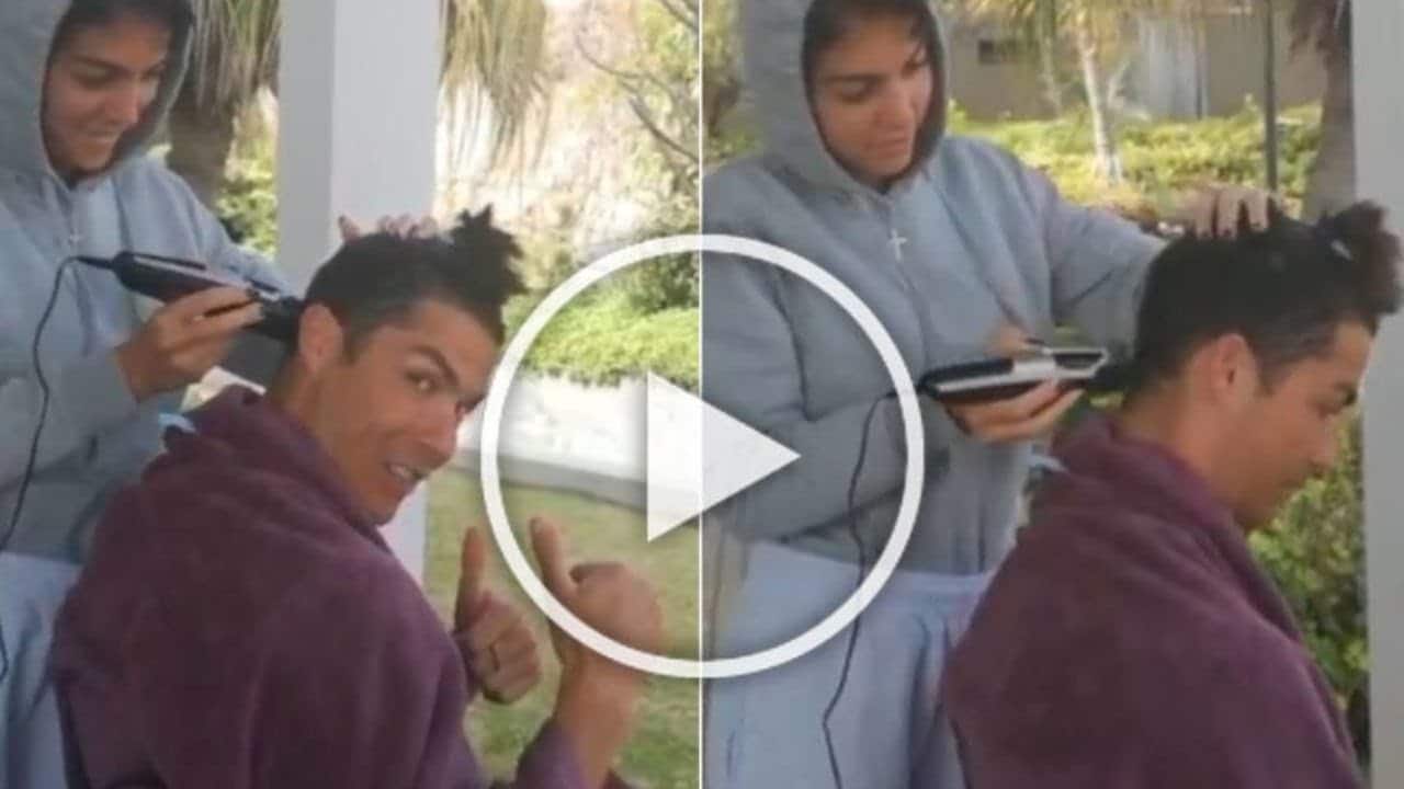 Georgina Rodriguez Gives Cristiano Ronaldo Beautiful New Lockdown Hairstyle Georgina Rodriguez Gives Cristiano Ronaldo Beautiful New Lockdown Hairstyle