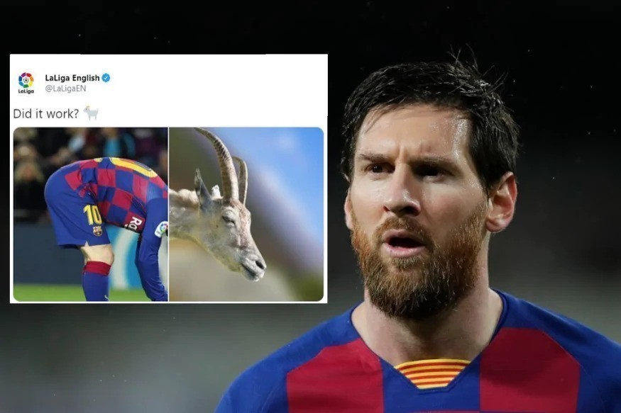 Laliga Shares Incredible Photo Of Messi And Label Him GOAT 1 Laliga Shares Incredible Photo Of Messi And Label Him GOAT1