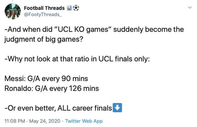 In-Depth Twitter Thread Ends Lionel Messi Vs Cristiano Ronaldo Debate Once And For All 76 Lionel Messi Vs Cristiano Ronaldo Ended With In Depth Twitter Thread Once And For All21