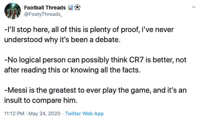In-Depth Twitter Thread Ends Lionel Messi Vs Cristiano Ronaldo Debate Once And For All 81 Lionel Messi Vs Cristiano Ronaldo Ended With In Depth Twitter Thread Once And For All25