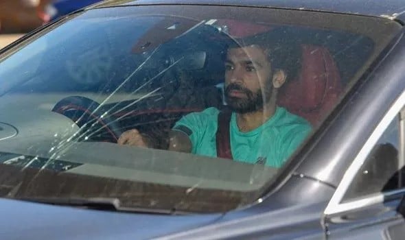 Mo Salah Training Damaged Windscreen