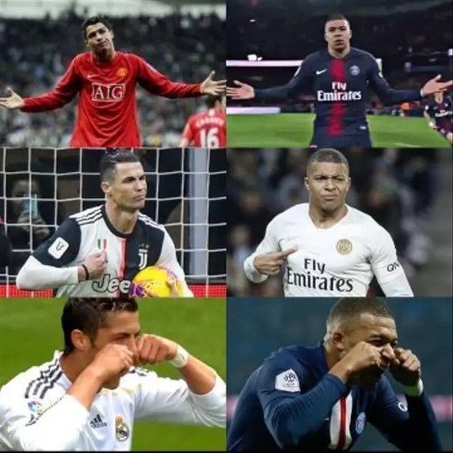 Mbappe's Celebrations Inspired By Ronaldo Mbappe's Celebrations Inspired By Ronaldo