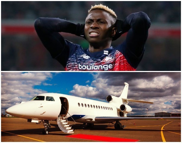 osimhen lille private jet Lille Gifts Victor Osimhen Private Jet To Attend Fatherâs Funeral
