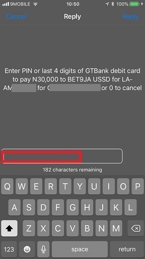 GTBank USSD Deposit