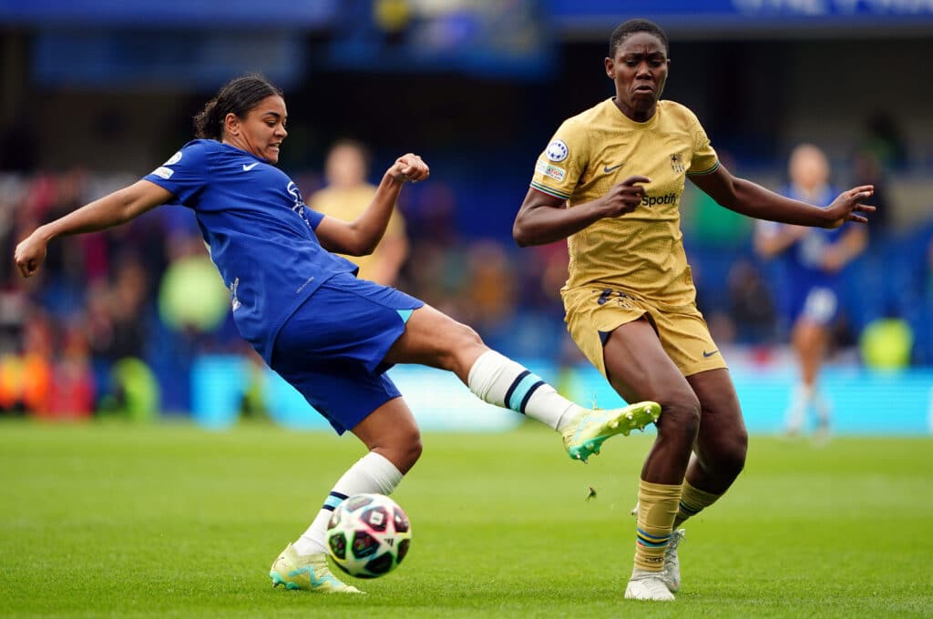 Nigeria Super Falcons' Asisat Oshoala against Chelsea