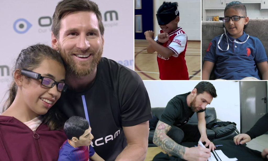 Messi Buys Gift For Blind Footballer