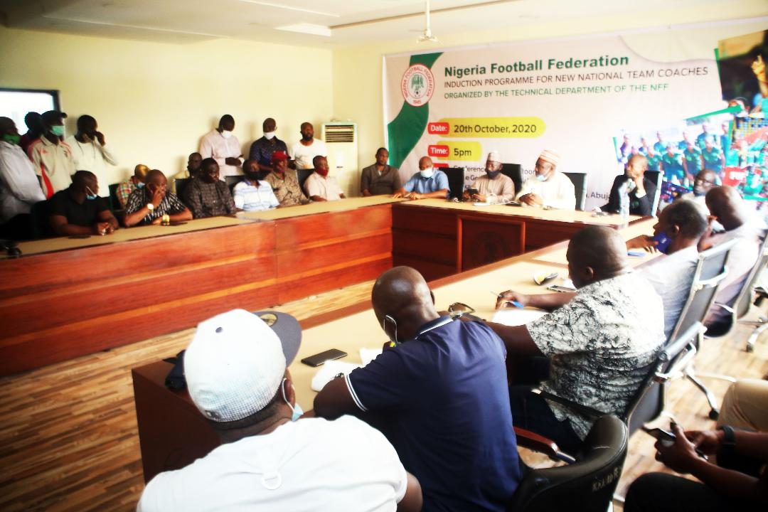 NFF Induct Newly Appointed Coaches Ladan Bosso, Fatai Amoo, Others NFF Induct Newly Appointed Coaches Ladan Bosso, Fatai Amoo, Others