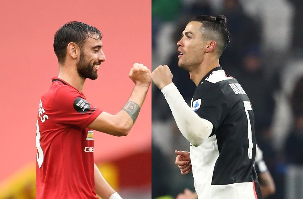 Cristiano Ronaldo Thumbs Up Bruno Fernandes Brace Against Istanbul