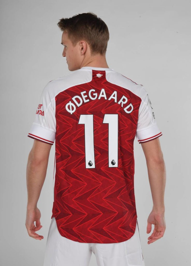 Arsenal Unveil Odegaard Shirt Number
