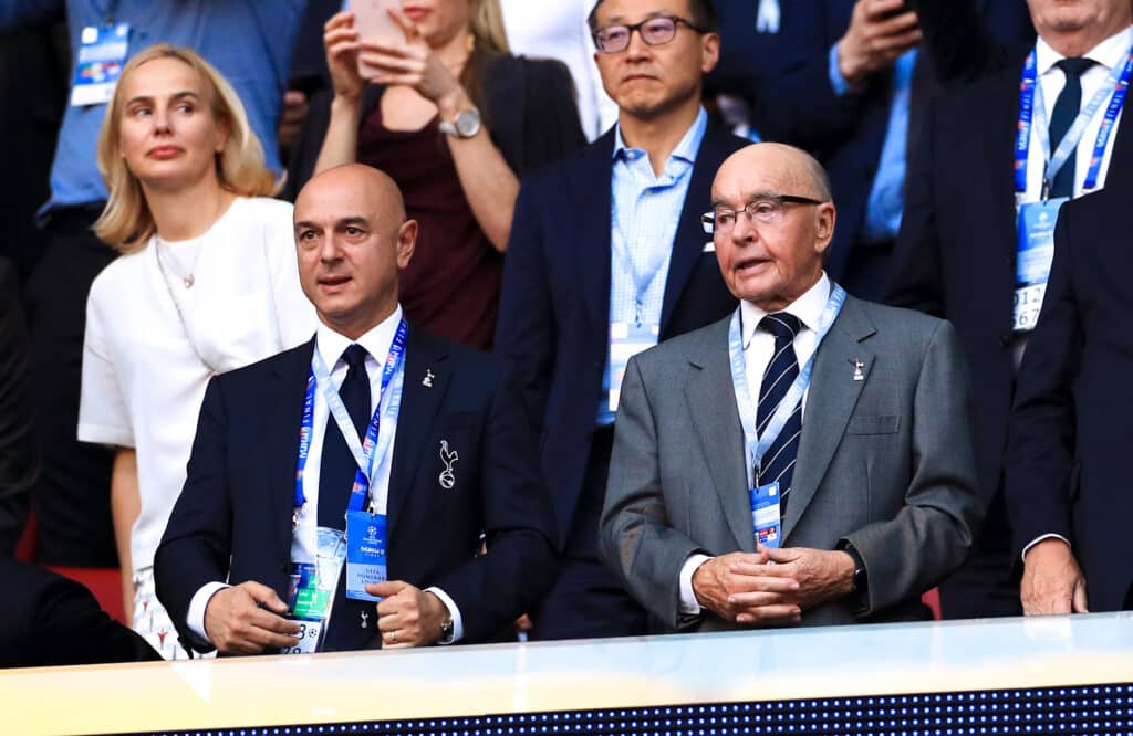 Tottenham Hotspur owner Daniel Levy and Joe Lewis