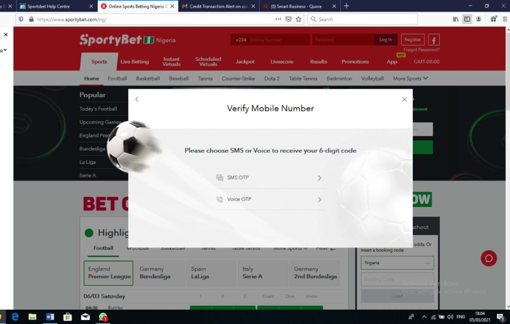 How To Open a Sportybet Account3
