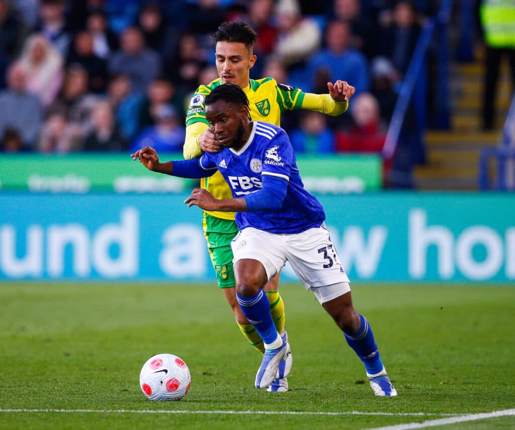 Ademola Lookman in action for Leicester City