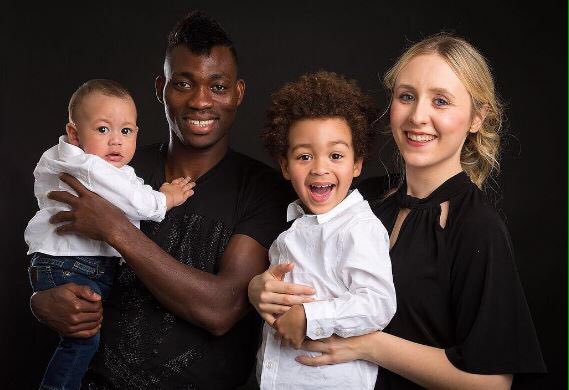 Christian Atsu and wife Marie Claire