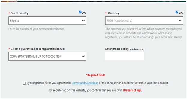 Melbet Nigeria Registration
