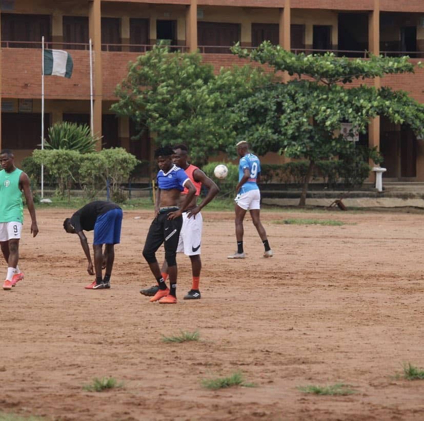 Osimhen Pictured In Training With Lagos Footballers 2 Osimhen Training Lagos Footballers1