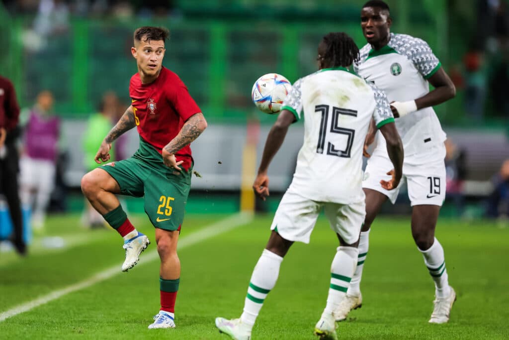 Paul Onuachu in action for Nigeria