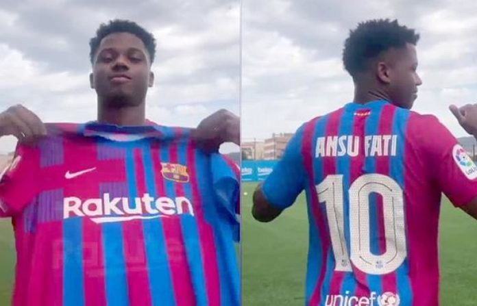 Ansu Fati Inherits Lionel Messiâ€™s No 10 Shirt At Barcelona