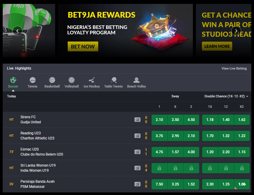 Bet9ja Sign up offers