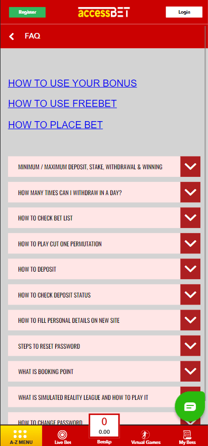 Accessbet apk