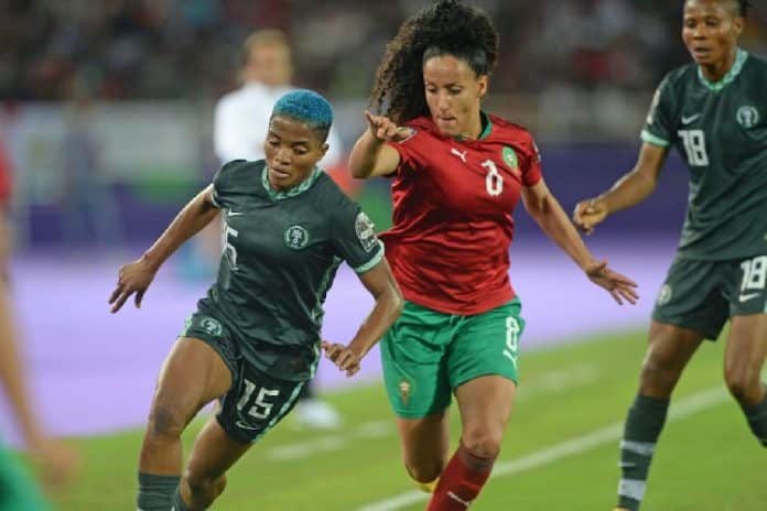 MoroccovNigeria-1 WAFCON 2022: Super Falcons coach Randy Waldrum fails to comment on officiating
