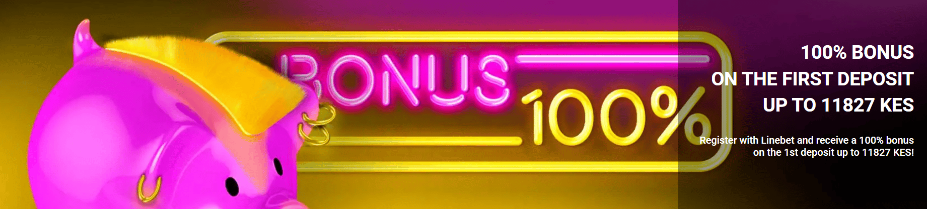 100% Deposit Bonus up to 11824 KES