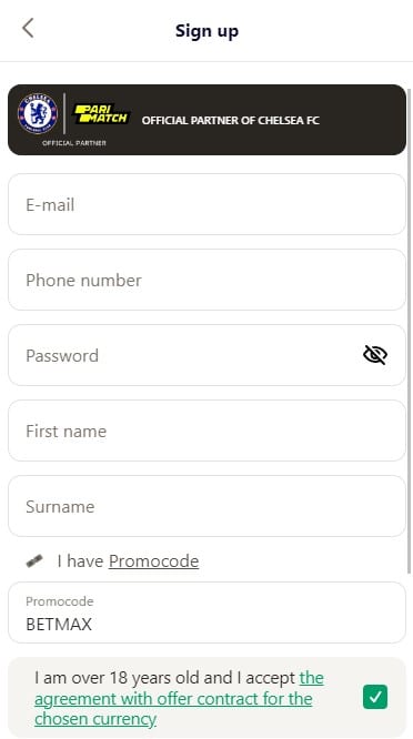 How to sign up and download the Parimatch app