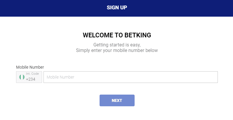 BetKing World Cup betting 2022: How to get started 2 How to Signup on BetKing