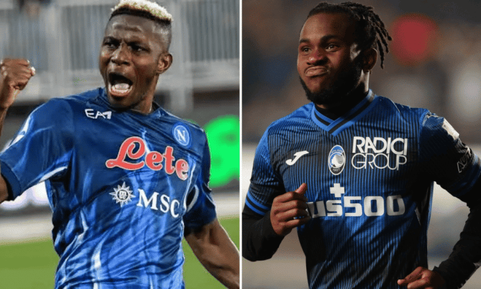 Osimhen, Lookman named in Seria Team of the Week